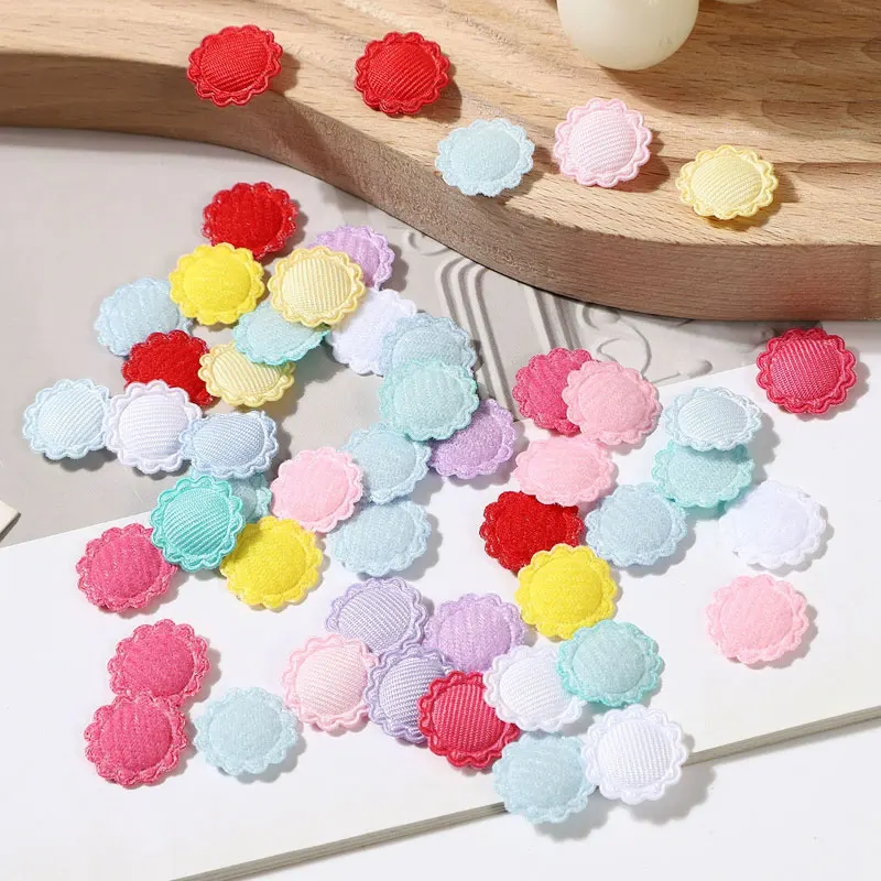 100 Stück niedliche kleine Schleifen-Stern-Apfel-Polsterapplikationen, DIY-Haarspangen, Hut- und Taschen-Dekorationszubehör – Detail 3