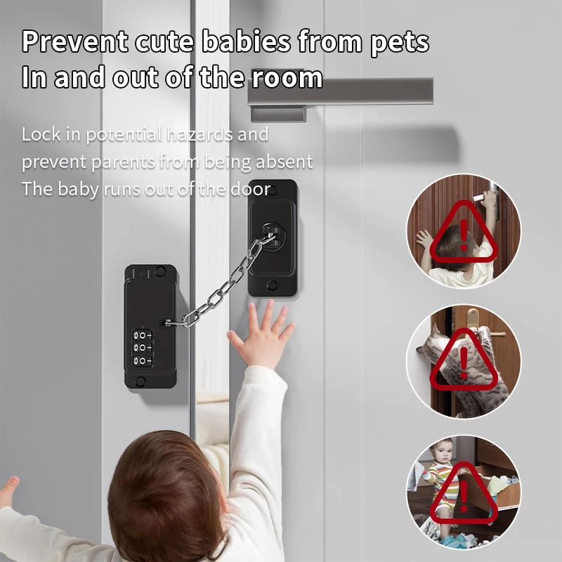 Child Safety Door Window Lock Password for Children Kids Home Security Protection Baby Care Cabinet Refrigerator Locks Drawer