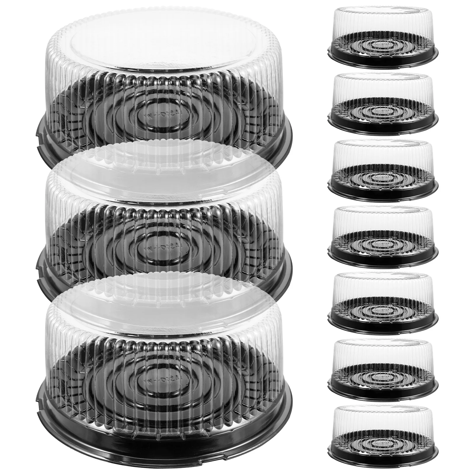 

Transparent Cake Box Plastic 8inch 6inch Cake Carrier Baked Cheese Storage Disposable Paper Cups Cheese Packaging Box