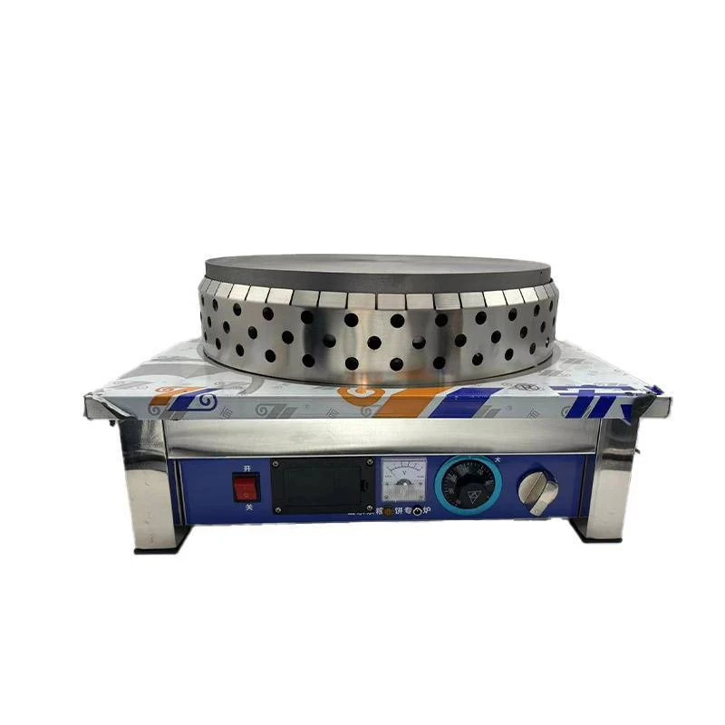 

Stall automatic non-stick pan gas cast iron steel plate gripper miscellaneous grain pancake fruit machine