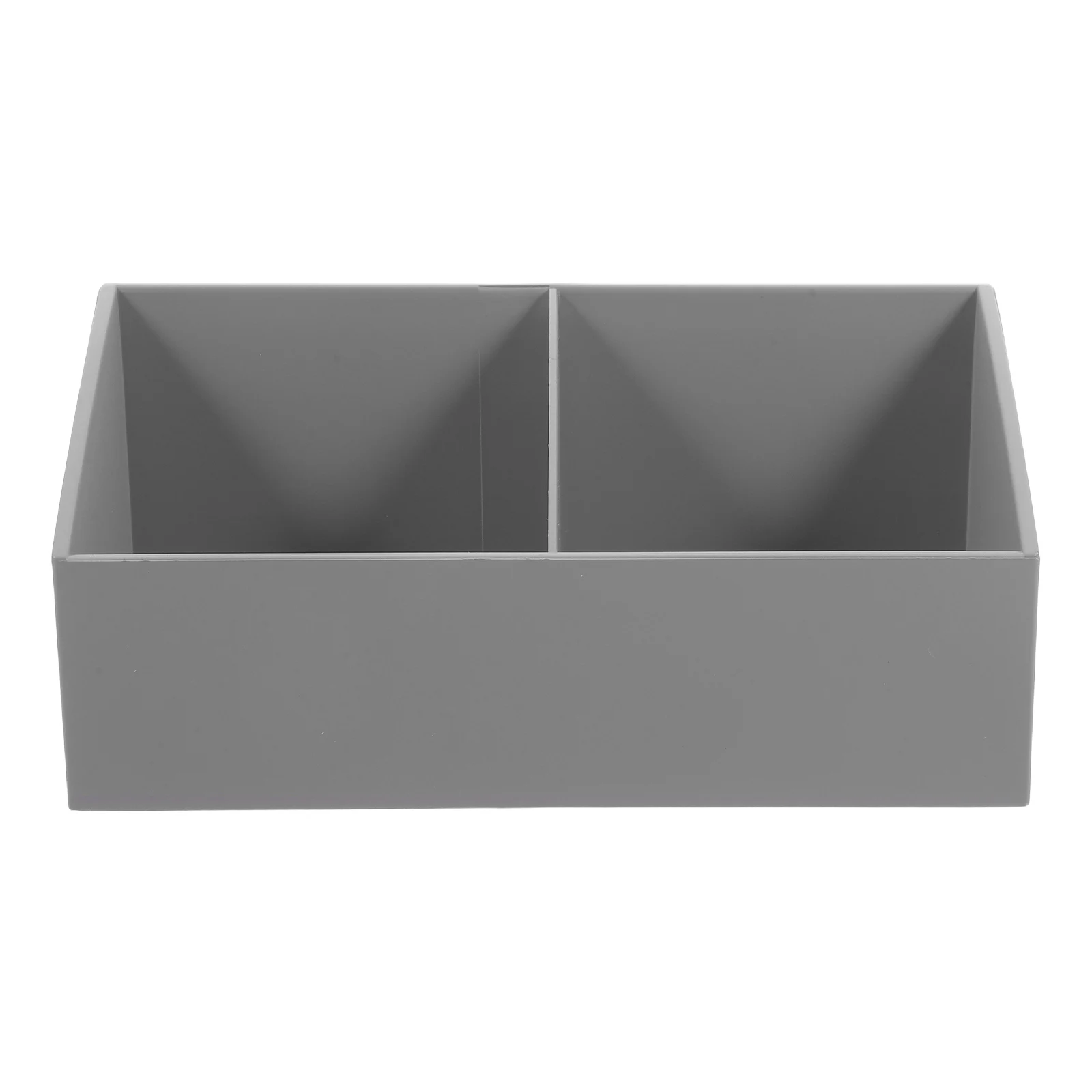 

Tea Bags Storage Box Countertop Organizer Sugar Case Coffee Station Accessories Desktop Kitchen Bin Grey Plastic