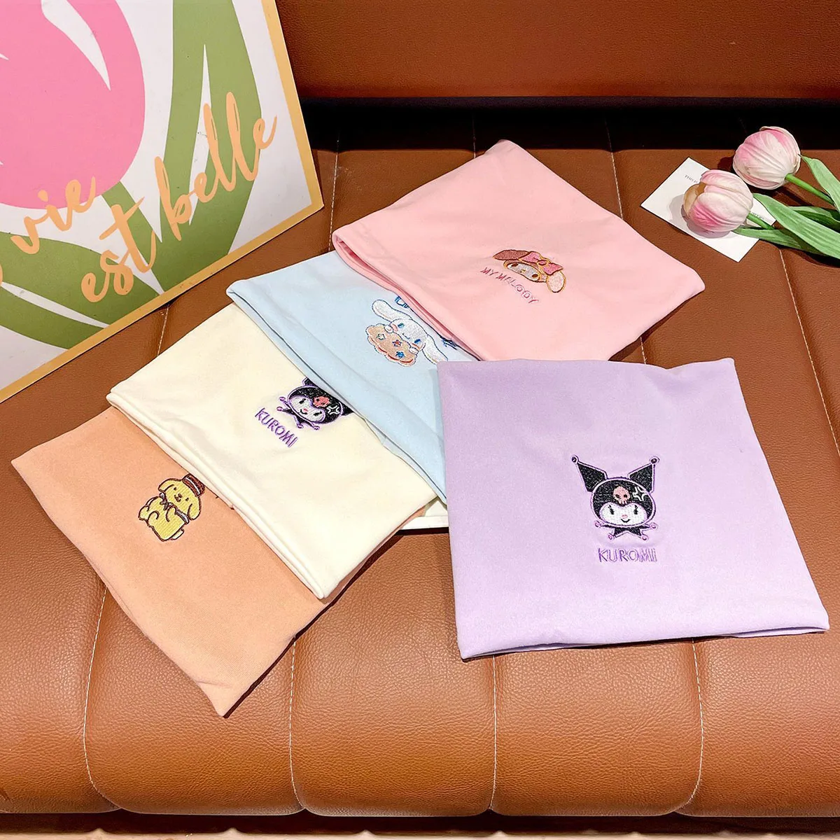 سانريو وشاح أنيمي الكرتون كورومي سينامورول بلدي كيلودي وشاح دافئ الأطفال الدافئة يندبروف لينة مريحة وشاح هدية #3