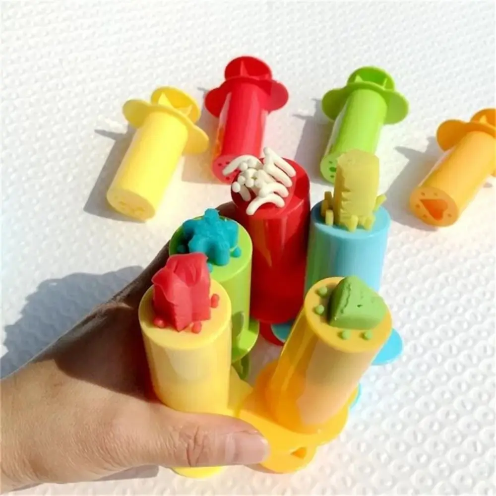 Kit de modèle de pâte à spoer en plastique, jouets en argile 3D, outils de ticine, ensemble de moules colorés, jouet pour enfants