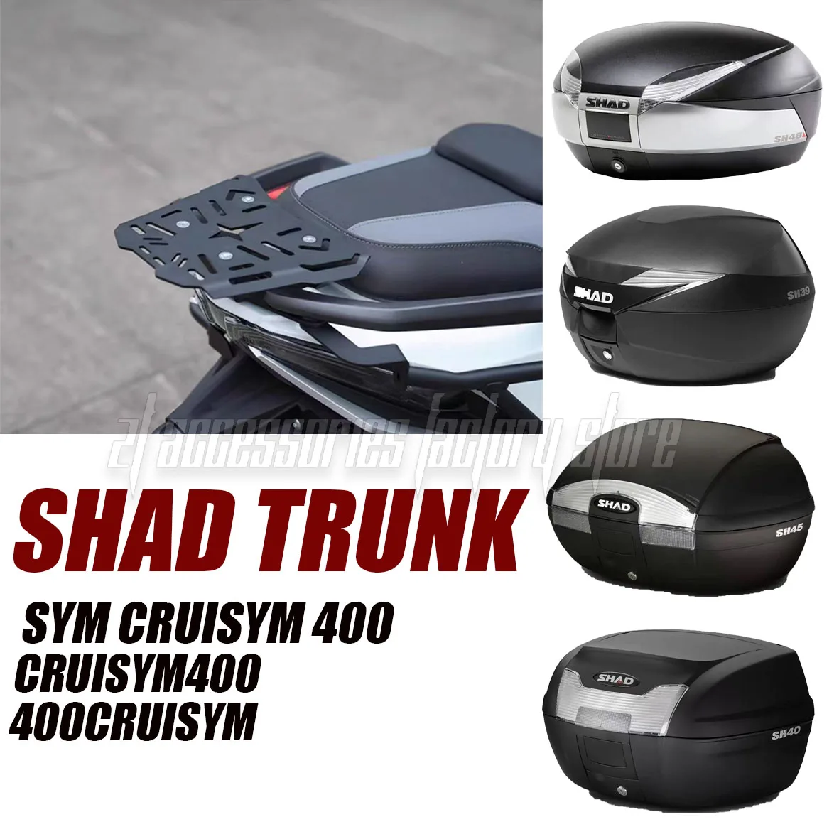 

Suitable for Sym Cruisym 400 Cruisym400 400Cruisym trunk color SH29 SH39 SH40 SH45 SH48 color cover multiple models and colors m