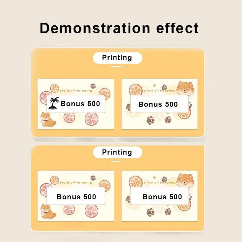 NIIMBOT B21 Mini Portable Printer Lottery Scratchcard Labels Water/Oil/Tear/Scratch Resistant Thermal Label B1 B3S