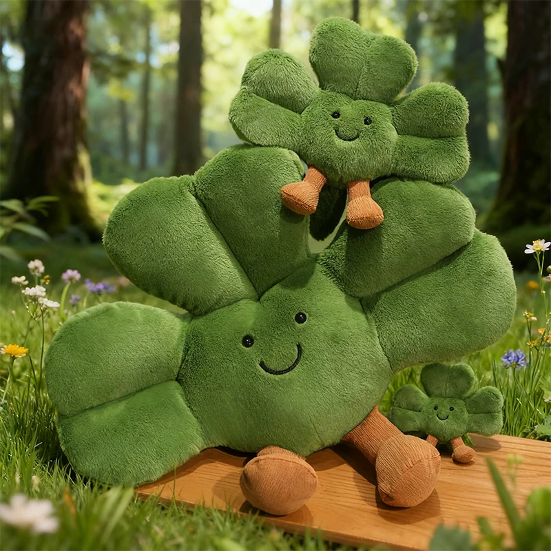 

Конюшина, милая мультяшная плюшевая игрушка Lucky Grass, кукла, мягкая подушка с животными, мягкая ткань, подарок для детей и взрослых на день рождения, праздник