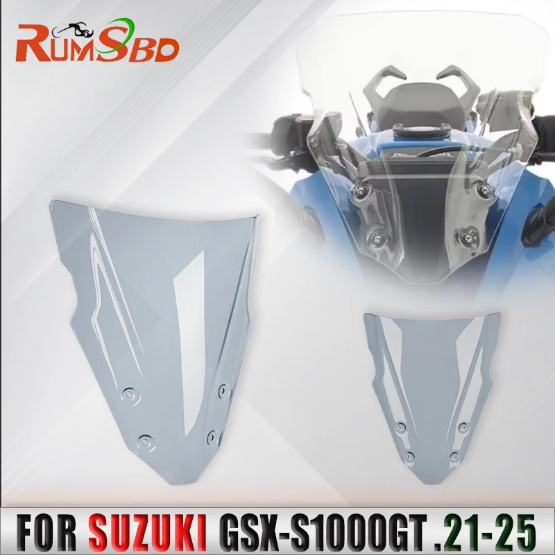 

Motorcycle Windscreen Windshield Air Flow Deflectors Front Screen Wind Shield For Suzuki GSX-S1000GT 2021 2022 2023 2024 2025