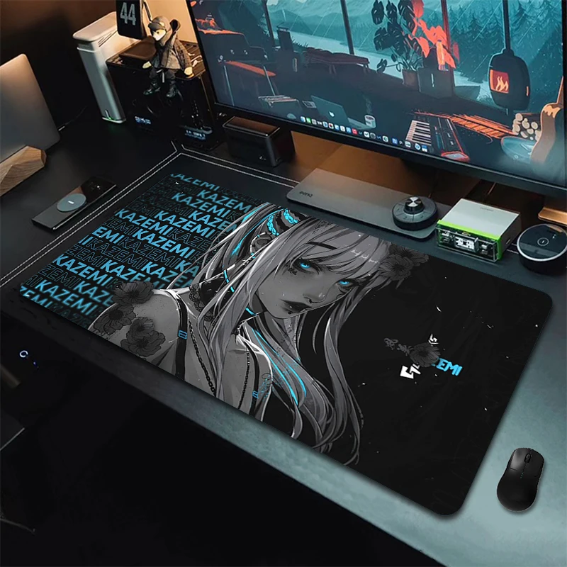 

Gamer Mousepad Kazemi Gaming Mouse Pad Anime Large Non-Slip Mouse Mat 900x400mm Locking Edge Table Mat Game Keyboard Pad Carpet