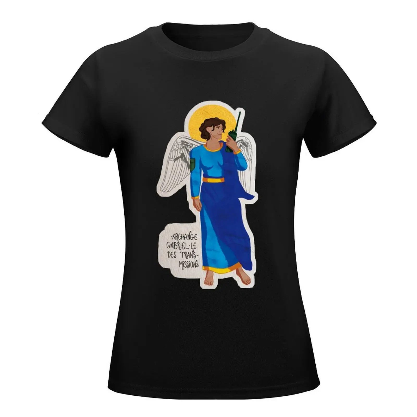 Archangel Gabriel-the transmissions T-Shirt graphics lady clothes funny t shirts for Women