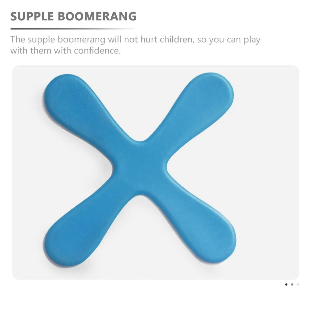 2 pezzi Boomerangs Schiuma Dischi volanti leggeri colorati Giochi da prato all'aperto per bambini Boomerang per esercizi fisici
