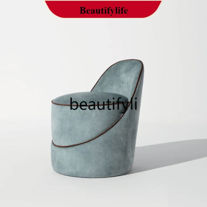 

D132 High back household small apartment makeup chair low stool backrest