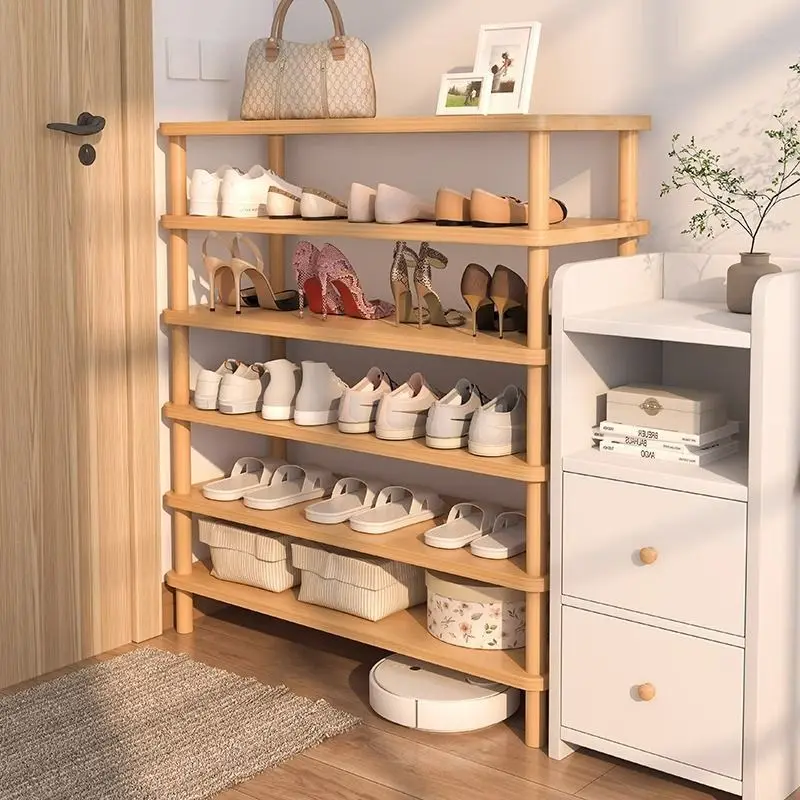 

Rack Simple Household New Door Ultra-narrow Shoe Cabinet Integrated Rental House Dormitory Storage Artifact