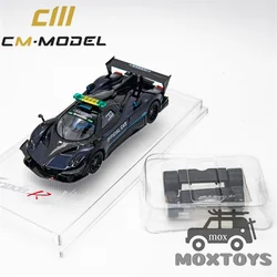 CM MODEL 1:64 Pagani Zonda Revolucion SafeCar Dark Blue Diecast Model Car