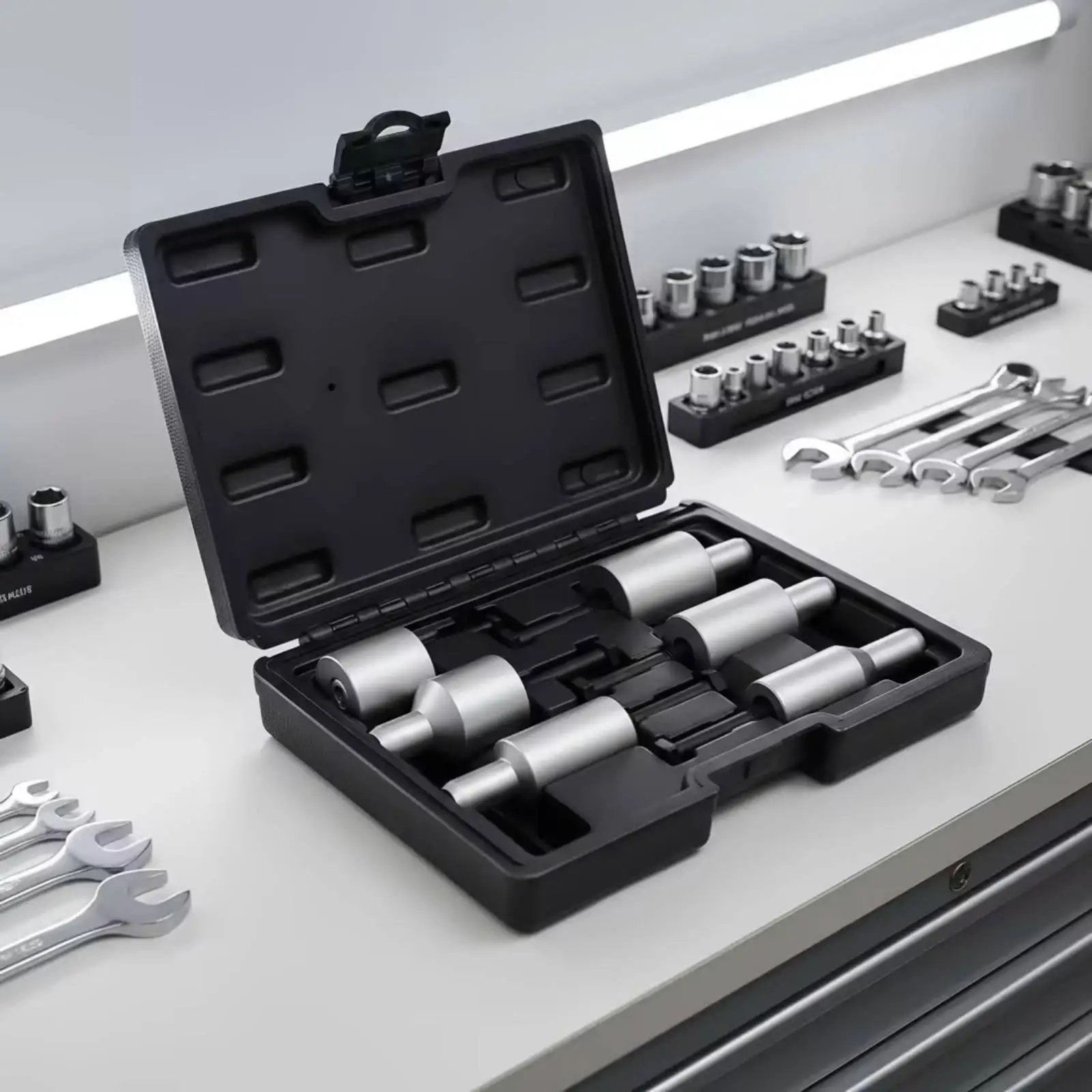 Steel Clutch Aligner Tool Kit for Motorcycle Clutch Plate Alignment with Storage Case for Precise Clutch Coupling Installation