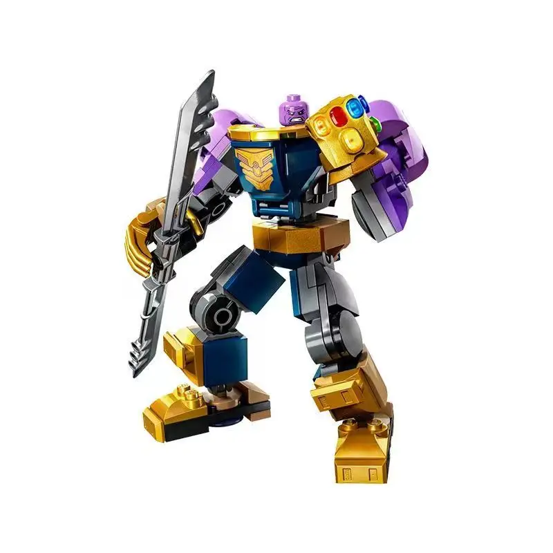 Superhero Avengers Mech Action Figure Toy Building Blocks