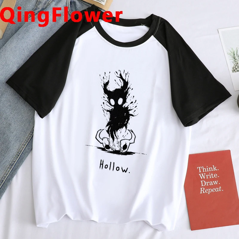 Hollow Knight T Shirt Man Clothes Vintage Short Sleeve T-Shirt Harajuku Shirt Male Fashion New Summer Streetwear Short Sleeve