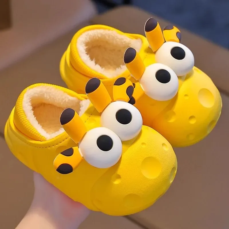 

Warm and Plush Waterproof Children's Cotton Slippers 2025 New Autumn and Winter Baby Cotton Slippers for Boys and Girls