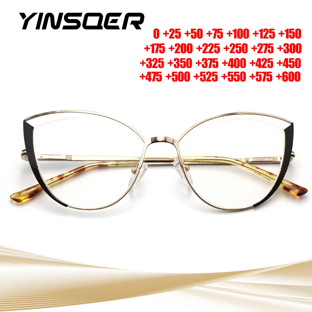 Cat Eye Glasses Frame Women Eyeglasses Frames Luxury Eyewear Optical Anti Blue Light Reading Glasses Prescription Eyewear Retro