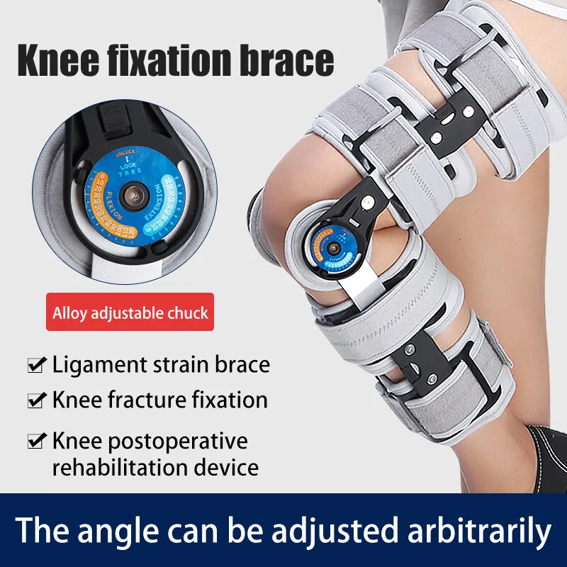 FOB price knee orthosis adjustable knee brace with hinge /leg rehabilitation equipment hinged knee brace physiotherapy