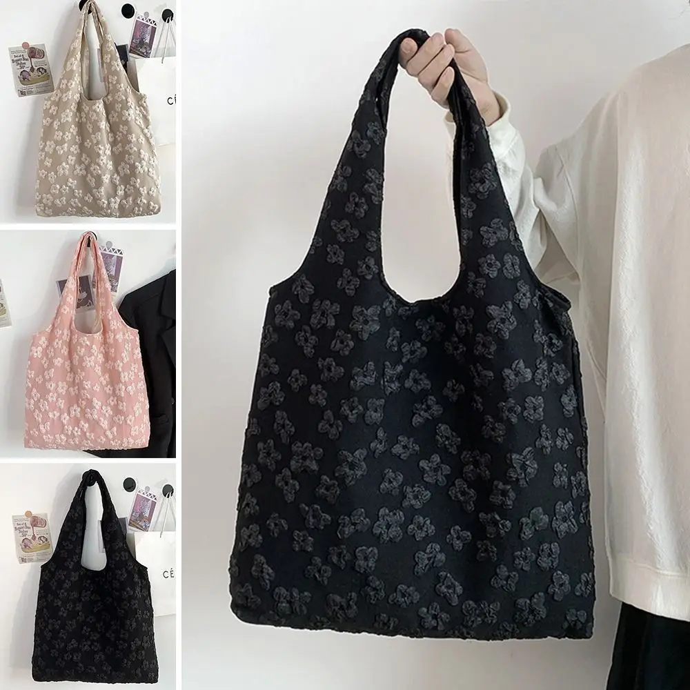 Women Lace Shoulder Bags Soft Handbags Flower Tote Bags Girls Large Capacity Bags