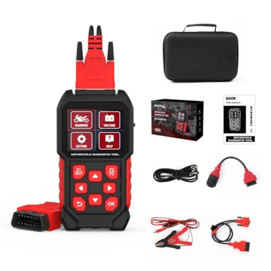 

Motorcycle Diagnostic Tool M4 Multi-System Diagnostics Code Reader Scan Tool Compatible for BMW with Oil Service Reset ECM ABS