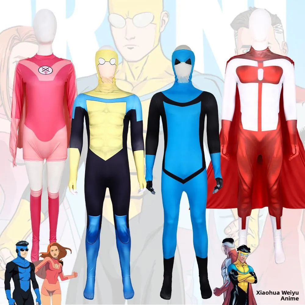 

Хэллоуин All-Migh Hero 5 Косплей Костюм Плотный Цельный Сценический Костюм Fem Модель Носить Размер Маленький