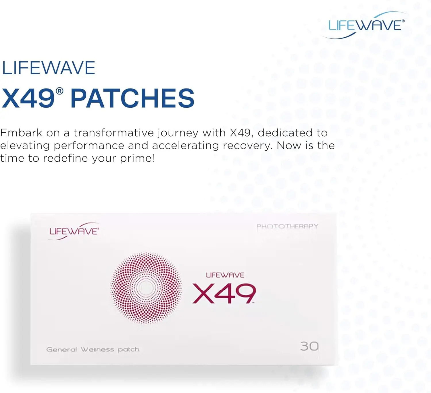 X 49Patches - يعزز الأداء والقوة والقدرة على التحمل - يدعم الحفاظ على الوزن الصحي من خلال النظام الغذائي وبرامج التمرين