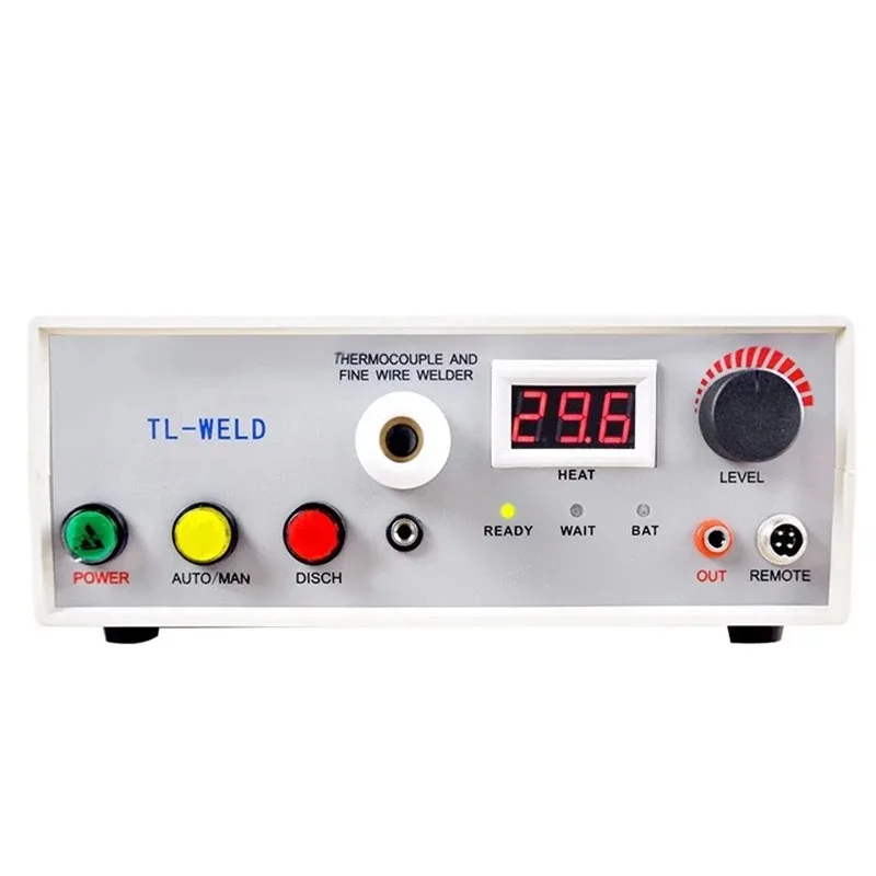 Rechargeable TL-WELD Thermocouple Spot Welder, 0-60J Argon Shield Fine Wire Welding Machine with Footswitch