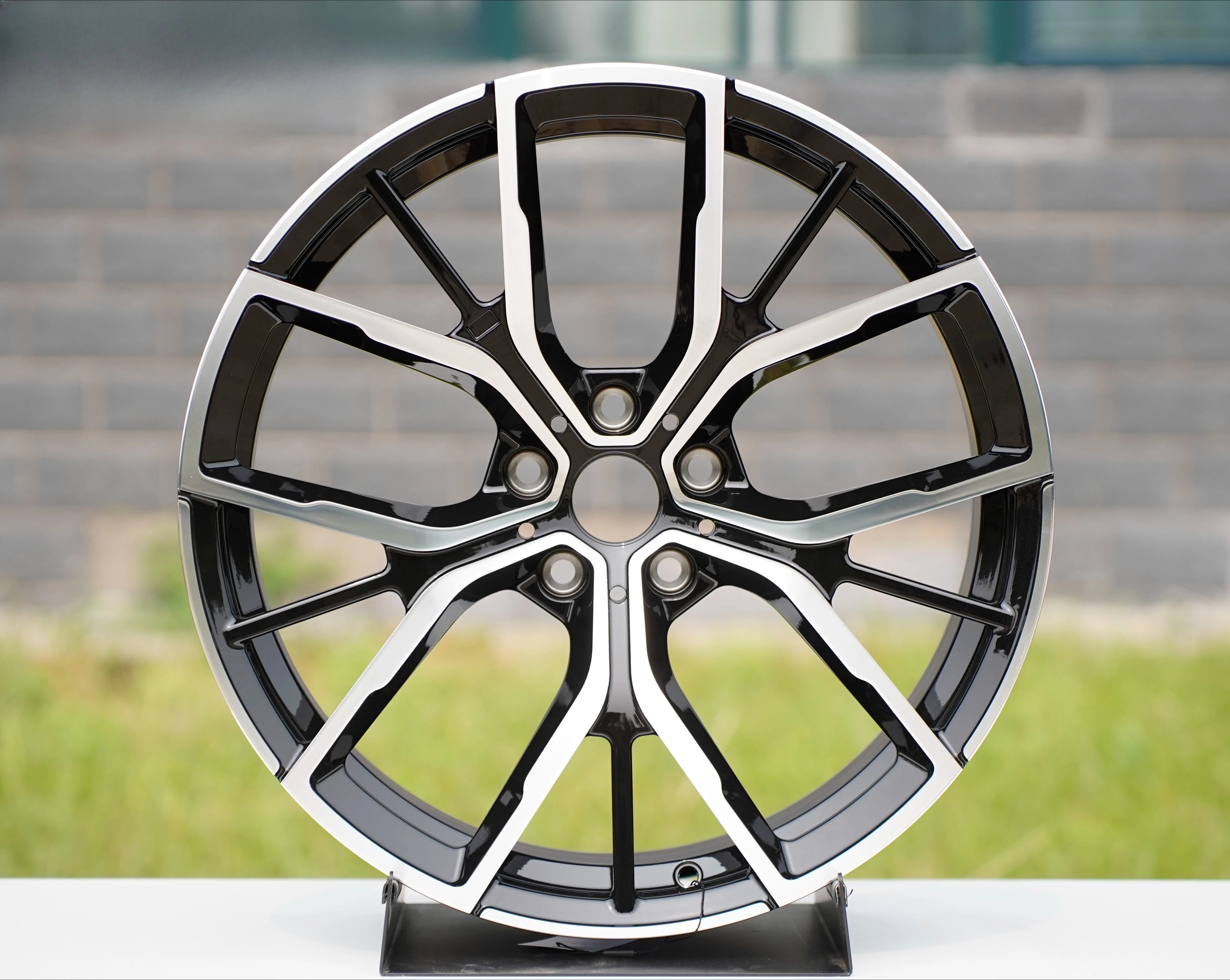 New 20x11 5x115 Forged Performance Alloy Multi Spoke for Challenger Widebody Hellcat Black Machined Rim Camaro for