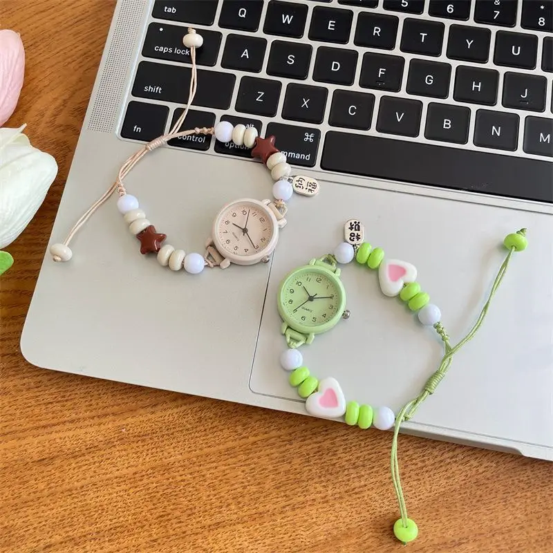 DIY Women's Quartz Watch For Junior And Senior High School Student Niche Retro Ladies Wristwatch Minimalist Versatile Daily Wear