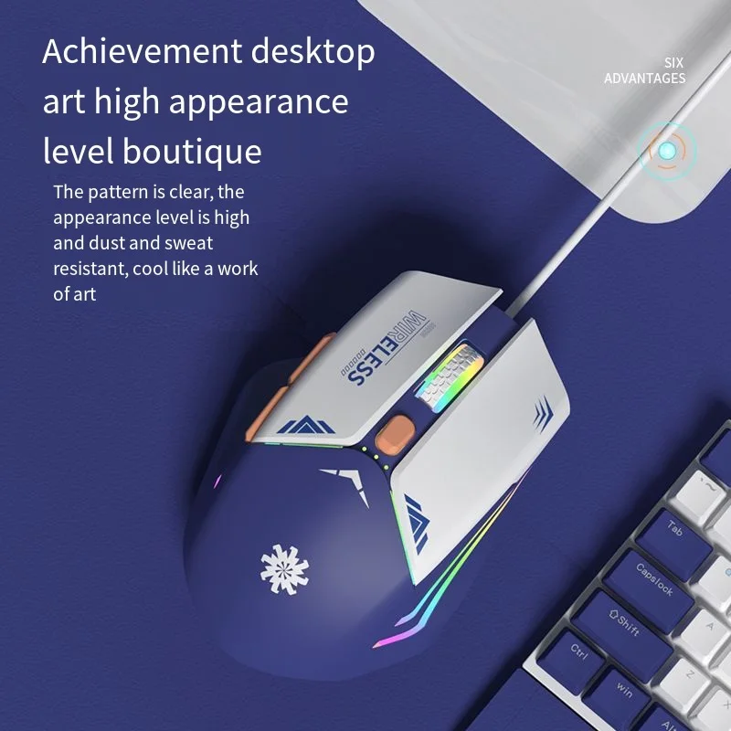 Mode E-Sport Gaming Maus verkabelt USB stumm ergonomische Büromaus geeignet für Desktop-Computer Laptop