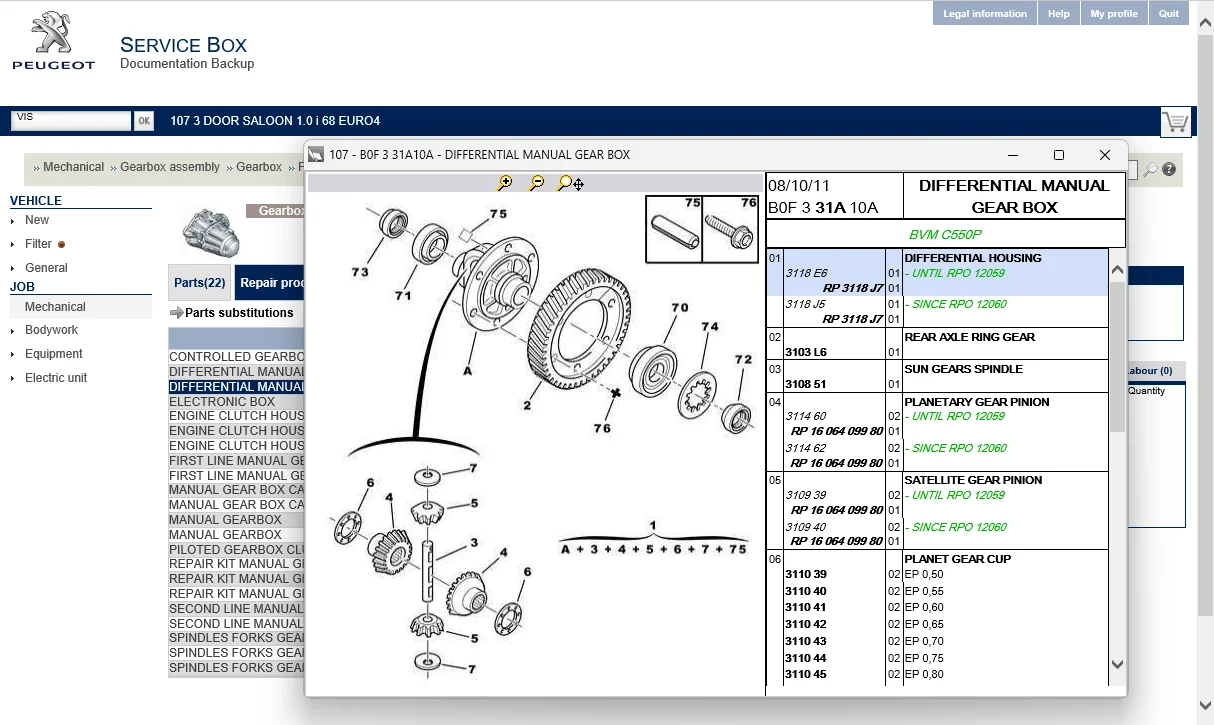 2013.11 Service Box  Repair electrical drawing SEDRE 4.6 Parts  Software VM VMware