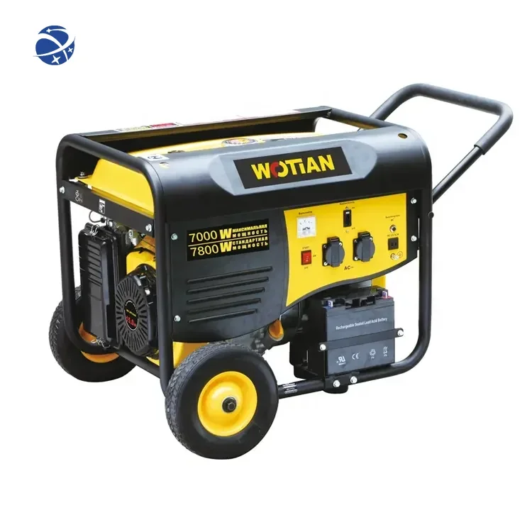 #YUNYI Power Generators Single Phase manufacture Generator mini portable gasoline generator 8kw