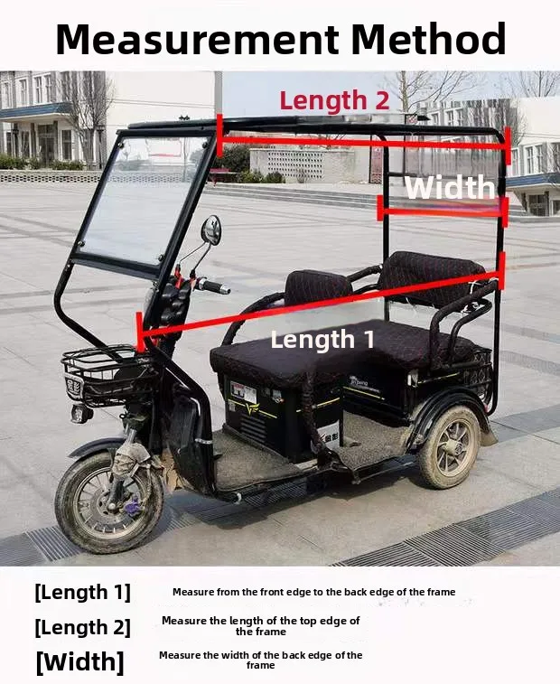 

Thiened Transparent Tricycle Carport Leisure Small Bus Tent Rainproof elter Outdoor Cam Travel Protection