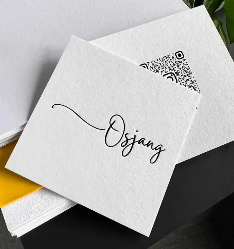 Custom Gold Foil Business Cards 300gsm Thick Double Sided Cardstock Personalized Name Cards Wholesale Printing