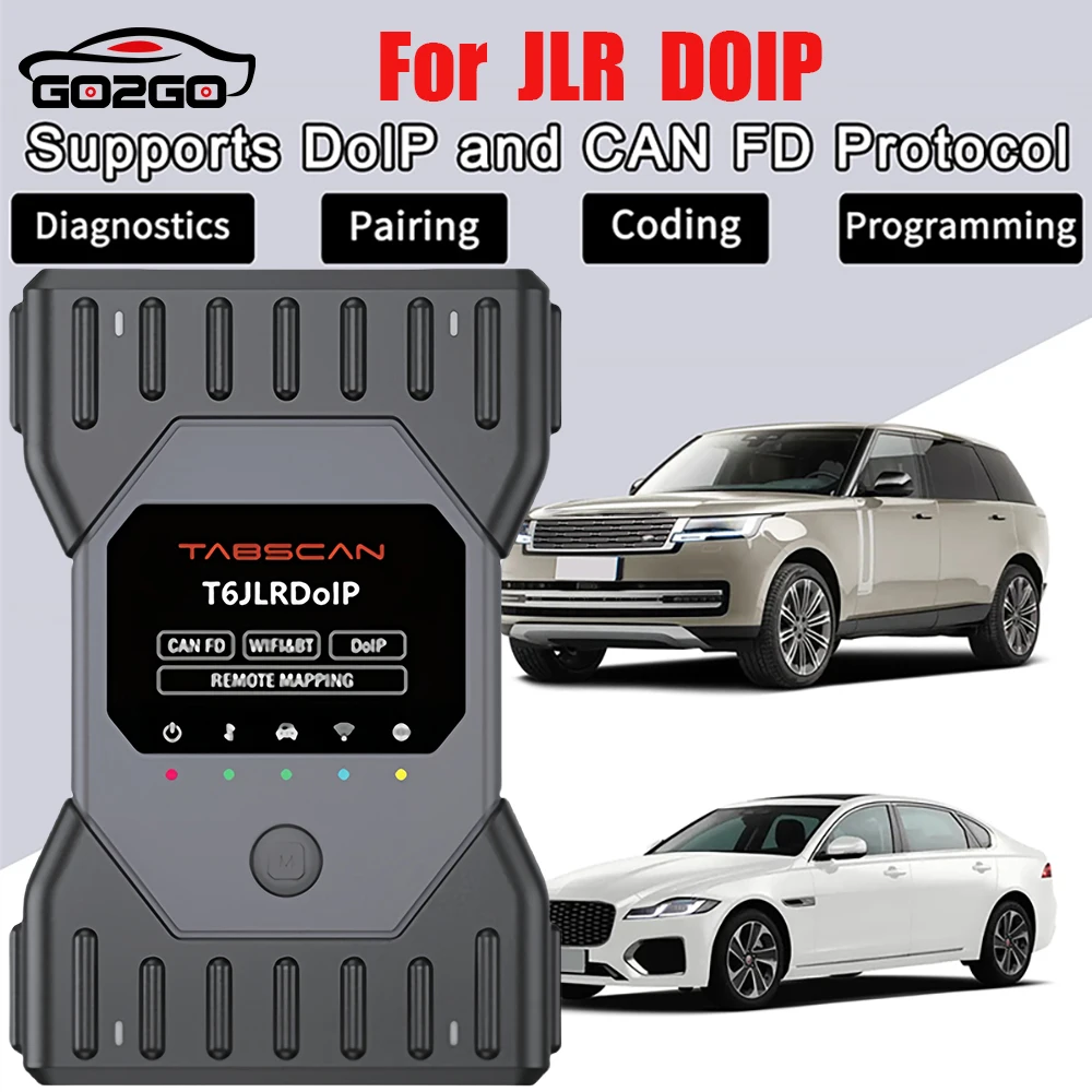 DoIP OBD Diagnostic Scanner for JLR from 2005-2023 with Coding and Programming IMMO Function,for JLR VCI DoIP replacement s