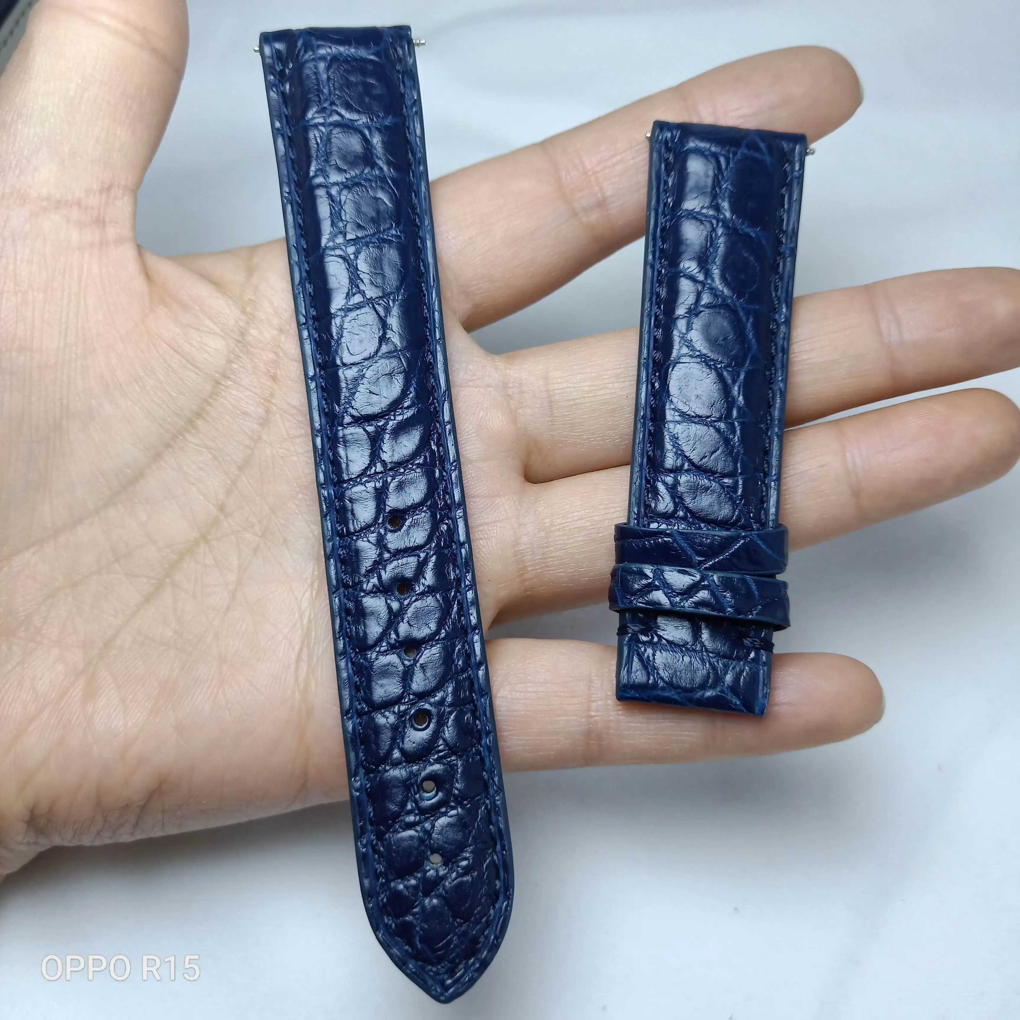 Bracelet en cuir de crocodile véritable pour hommes et femmes, nouveau modèle 2024