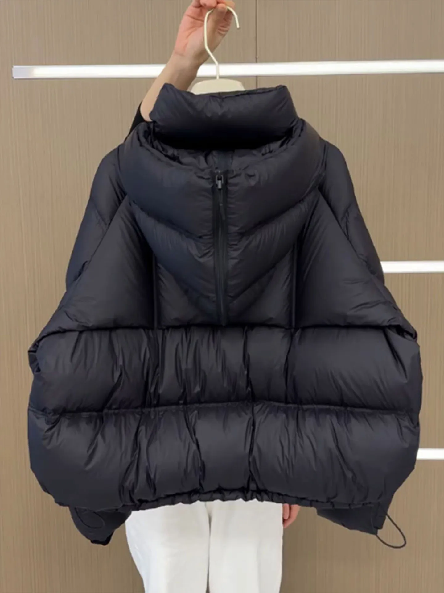 Unique ort Bla Chaqueta de plumón para mujer Invierno 2025 Nuevo abrigo de pan de tamaño pequeño con sensación de alta gama Sli Commute Sle Poliéster...