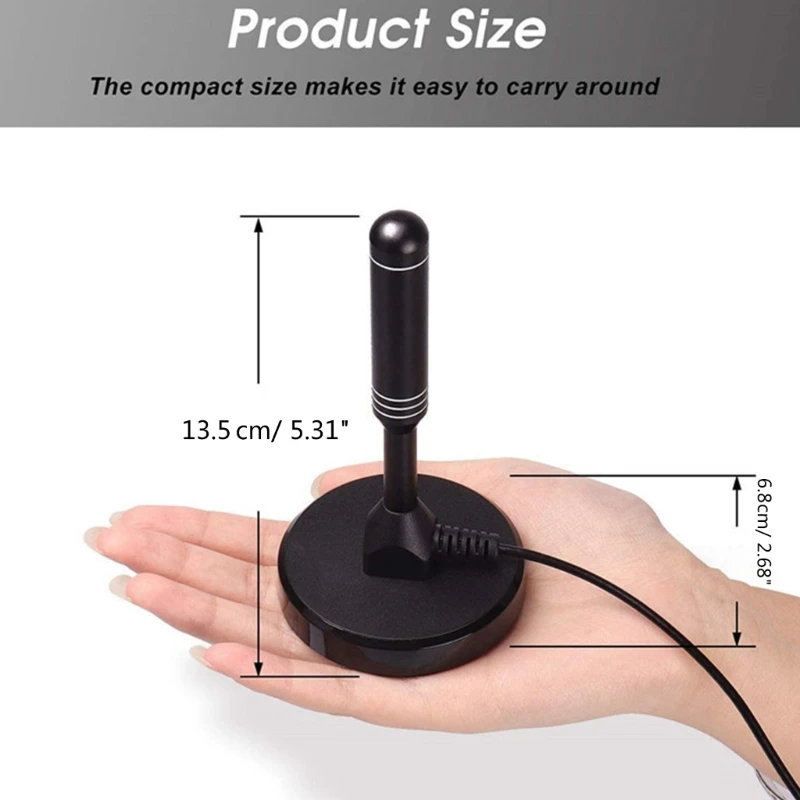 Antena material ABS Antena avançada Recepção sinal aprimorada Colocação discreta estável Instalação simples