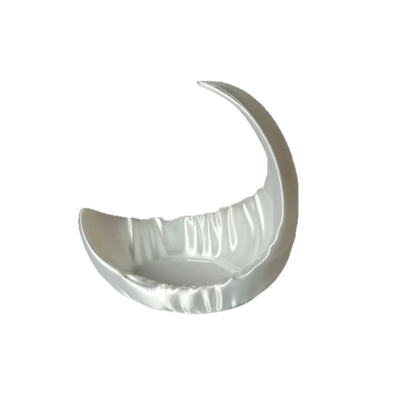 Pearl White Moon Jewelry Storage Tray, perfect for bedrooms, nightstands, vanities, living rooms, entryways, and more view 6
