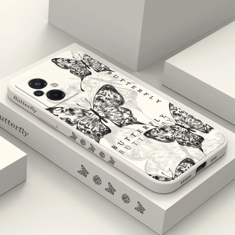Чехол для телефона Brush Butterfly для Xiaomi Poco X8 M8 F8 X7 M7 F7 X6 M6 F6 X5 M5 F5 Pro Max Ultra 4G 5G, мягкий силиконовый чехол.