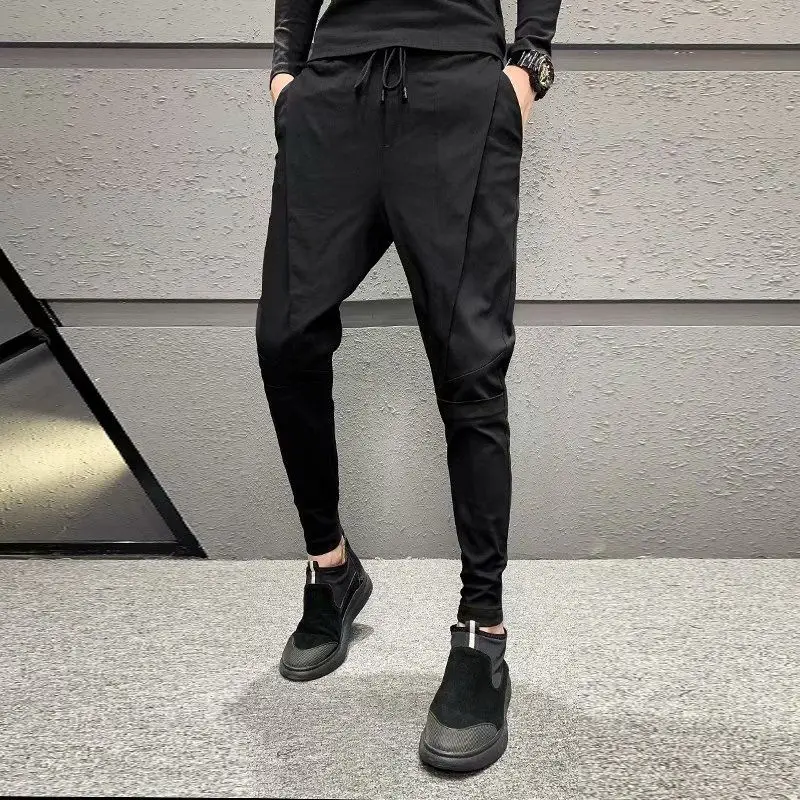 Spring Handsome Korean Style Trendy and Versatile Handsome Men's Casual Slim Feet Pants