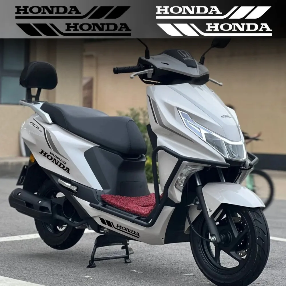 Pegatinas Decorativas con Letras HONDA para Scooter Sundiro Honda RX125Fi NS125LA, Espejo Retrovisor de Coche, Amortiguadores de Motocicleta