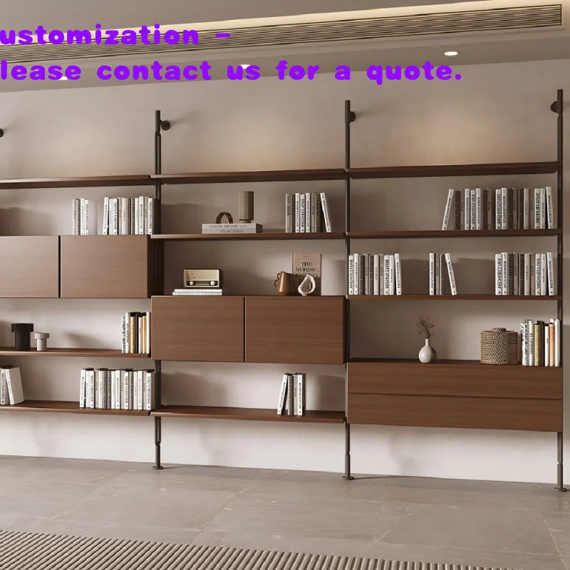 custom.Easy to Assemble Modern Minimalist Wooden Bookcase，Detachable Design6Shelves are and durable