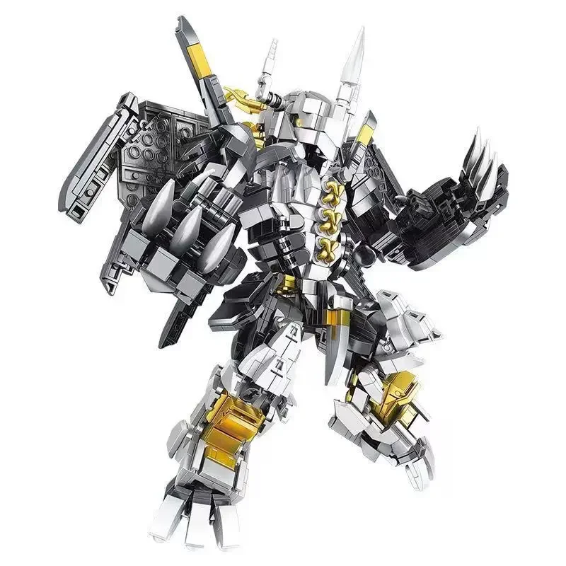 Digital Monster Adventure Model Building Blocks Brick Kit Digimon War Greymon Agumon Figure Set Cartoon Toy For Children Gift