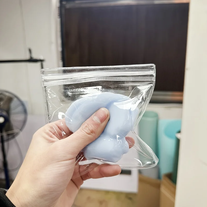 1pc Blue Long-Nosed Elephant Squeeze Toy - Slow Rebound, Ideal for Teens & Adults |   Stress Relieving, Cute Large Elephant Desi