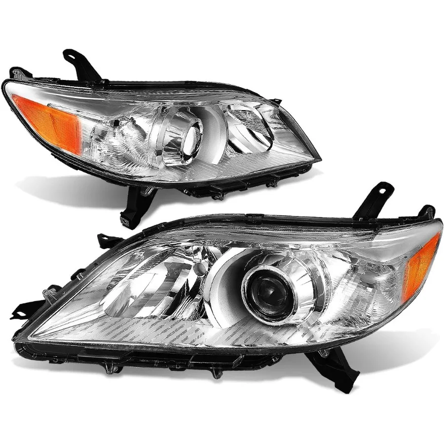 

Headlights Assembly Compatible with 2011-2020 Sienna XL30 Driver and Passenger Side Halogen Headlamps Replacement w Projector L