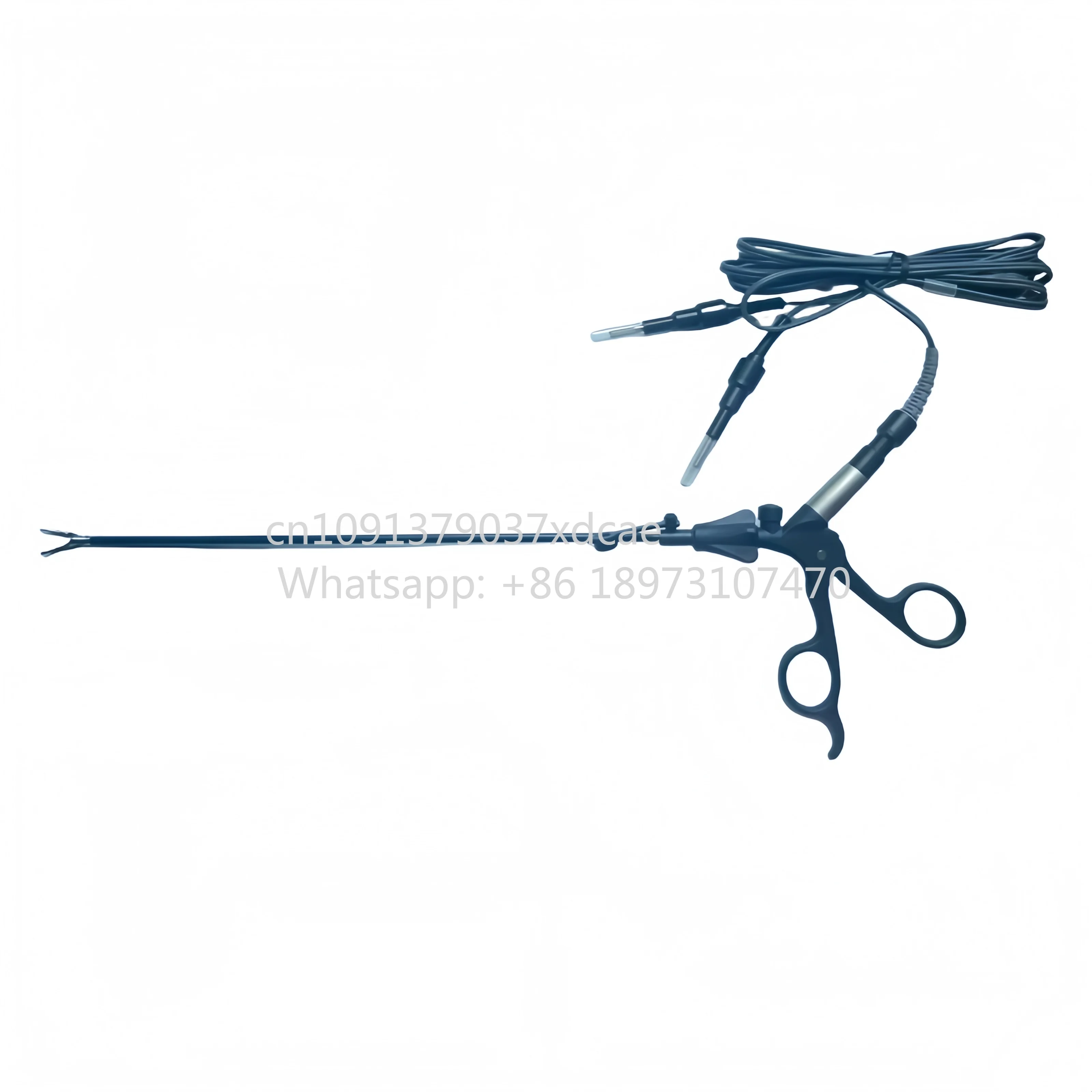 2026 New 5mm Insulated Laparoscopic Bipolar Forceps Cable Manual Power Source For Veterinarians