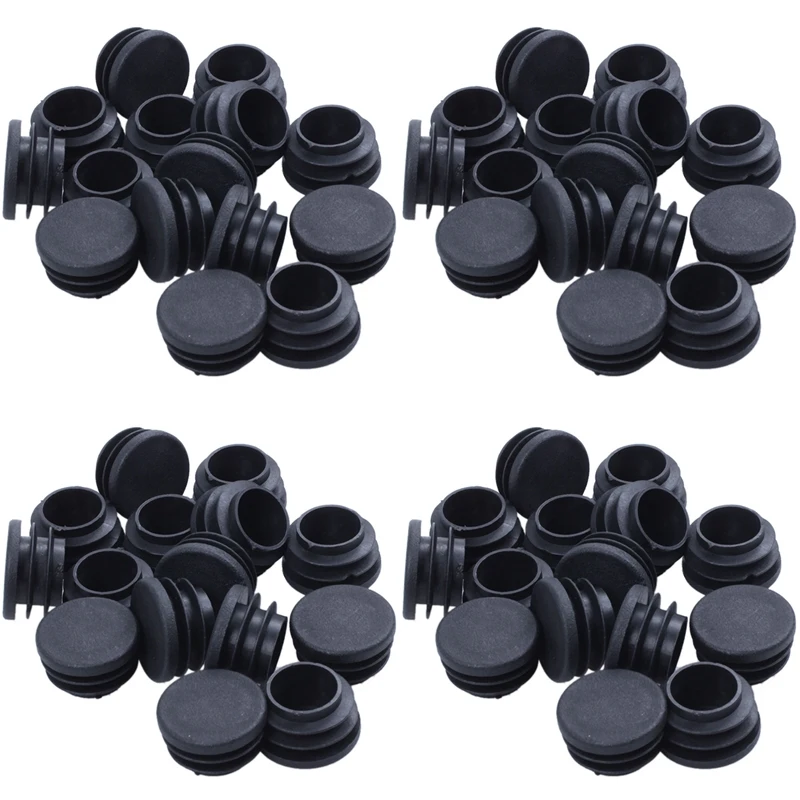 

60 Pieces Of Chair Table Legs End Plug 25Mm Diameter Round Plastic Inserted Tube