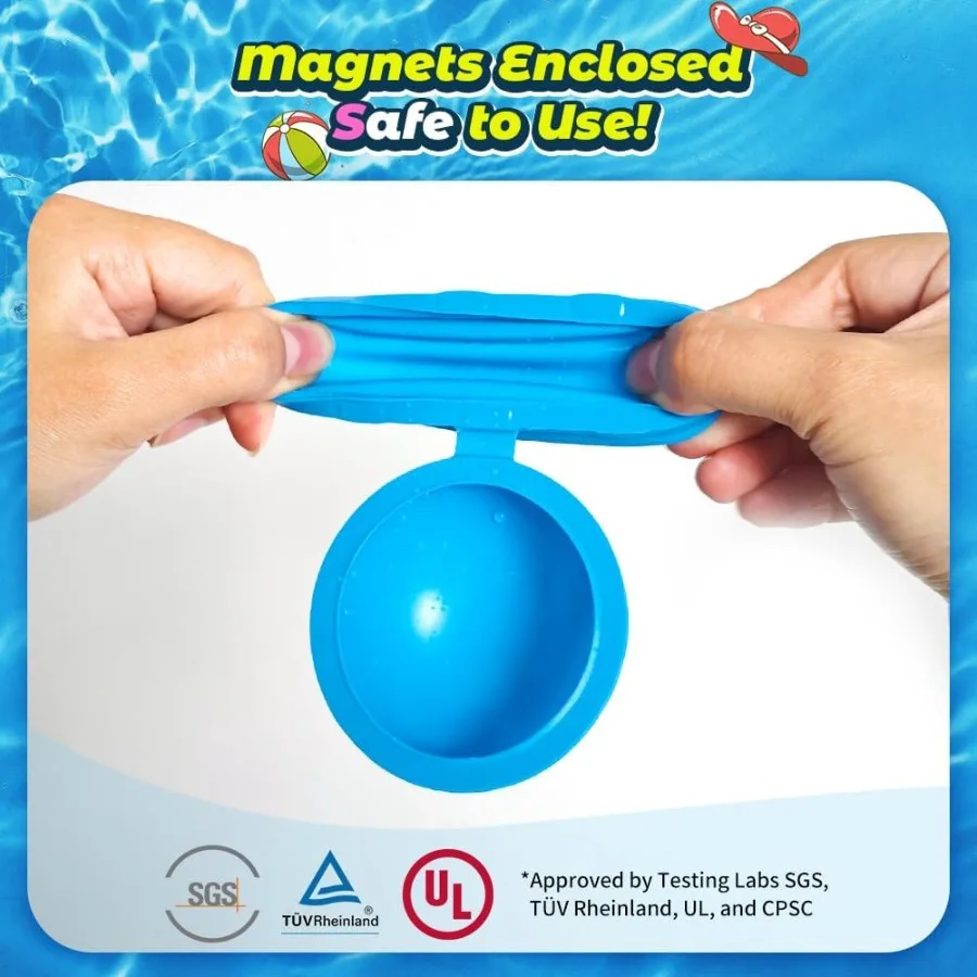 20 pezzi palloncini d'acqua riutilizzabili giocattoli d'acqua estivi palla d'acqua magnetica per giochi all'aperto piscina giocattolo giocattoli da spiaggia per